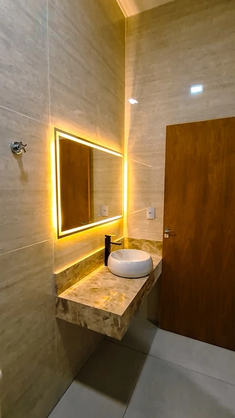Maravilhosa casa com 3 suítes plenas com iluminação e piscina aquecida, tudo com muito requinte e bom gosto.: 22ª foto da galeria de imagens do imóvel