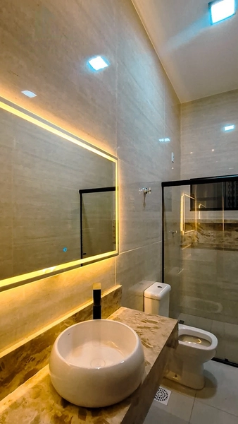 Maravilhosa casa com 3 suítes plenas com iluminação e piscina aquecida, tudo com muito requinte e bom gosto.: 9ª foto da galeria de imagens do imóvel