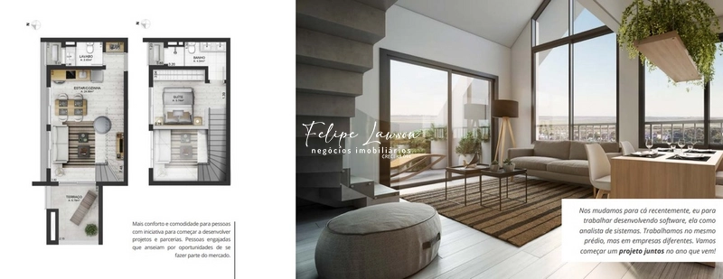Apartamento duplex novo 1 dormitório no Parque Una: 21ª foto da galeria de imagens do imóvel