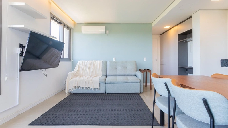 Oportunidade Única: 1 Dormitório Mobiliado no Parque Una com Vista Privilegiada: 3ª foto da galeria de imagens do imóvel