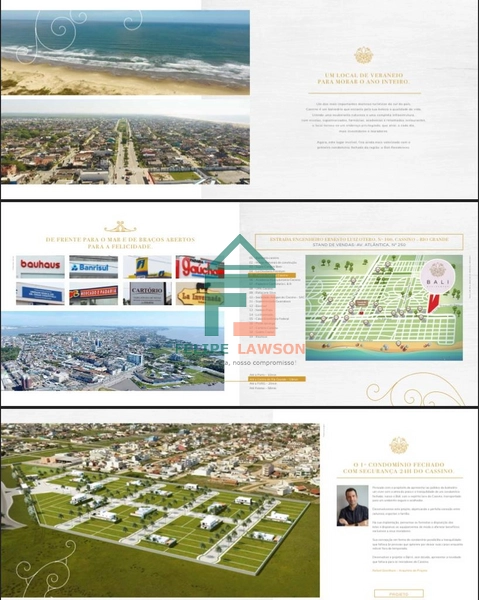 Lote de esquina de 312,5m2 no condomínio Bali na praia do Cassino: 5ª foto da galeria de imagens do imóvel