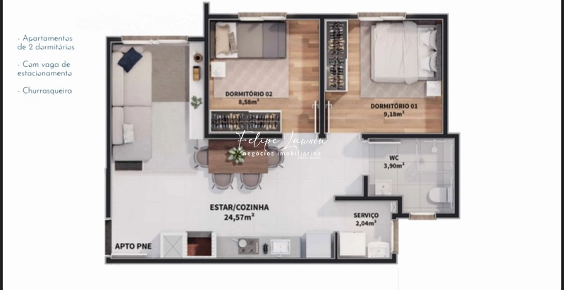 Residencial Parque Anchieta, Apartamentos novos com 2 dormitórios: 10ª foto da galeria de imagens do imóvel