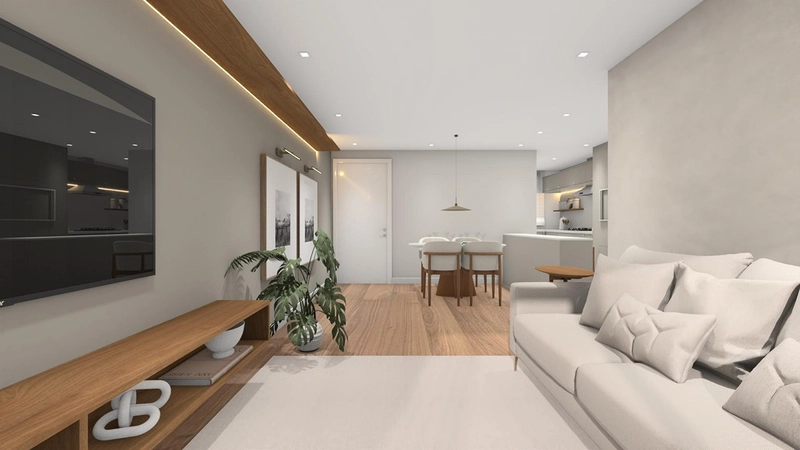 Alto Padrão e Pronto para Morar: no Parque Una Apartamento Decorado Aires de Plaza – 92m², 3 Dorms  em Andar Alto: 1ª foto da galeria de imagens do imóvel