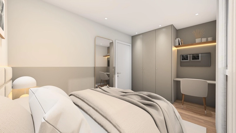 Alto Padrão e Pronto para Morar: no Parque Una Apartamento Decorado Aires de Plaza – 92m², 3 Dorms  em Andar Alto: 12ª foto da galeria de imagens do imóvel