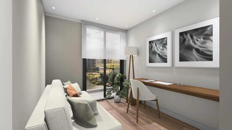 Alto Padrão e Pronto para Morar: no Parque Una Apartamento Decorado Aires de Plaza – 92m², 3 Dorms  em Andar Alto: 2ª foto da galeria de imagens do imóvel