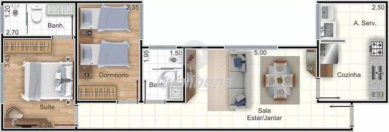 Lançamento Residencial São Joaquim na Vila Bocaina em Mauá: 6ª foto da galeria de imagens do imóvel